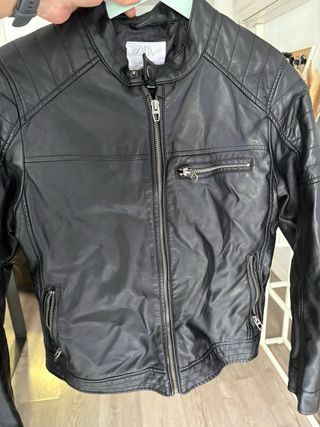 Chaqueta Piel Zara 13-14 Años
