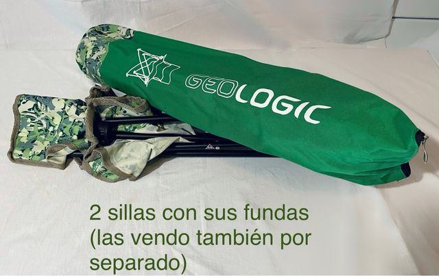 2 Sillas Plegables Geologic con Fundas