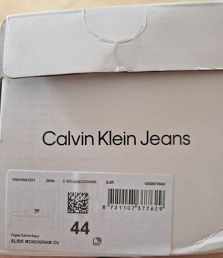 Chanclas Calvin Klein Jeans Talla 44 Azul Sin estr
