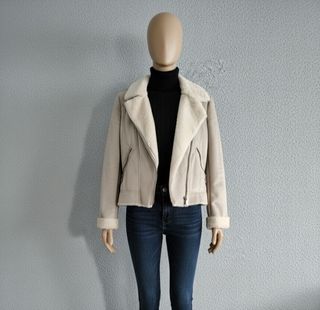 Chaqueta borreguillo beige