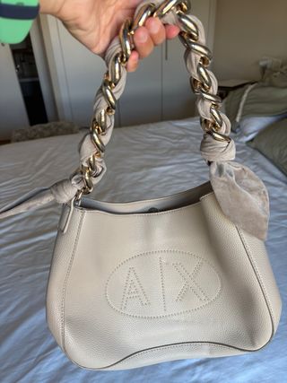 Bolso Armani Exchange Piel Beige