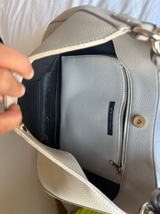 Bolso Armani Exchange Piel Beige