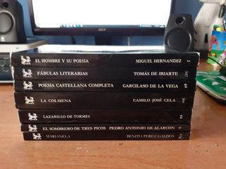 lote de 7 libros de literatura. editorial cátedra