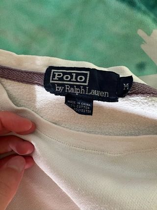 Felpa Polo Ralph Lauren bianca taglia M