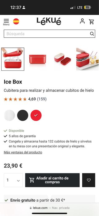 Cubitera Lekue Ice Box