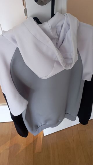 Sudadera McKenzie Gris y Blanca