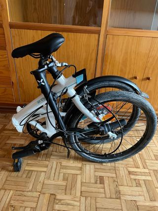 Bicicleta Plegable Btwin Blanca