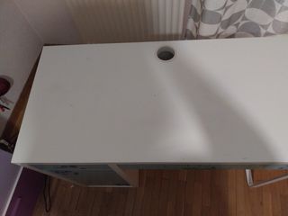 Escritorio Infantil Ikea Azul y Blanco