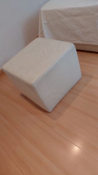 Puf Natuzzi Piel Blanca