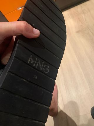 Sandalias negras mujer Mango de plataforma