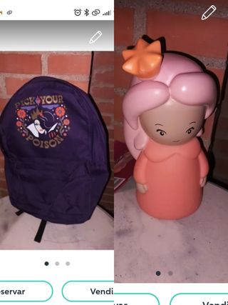 2x6€ mochila escolar y estuche princesa