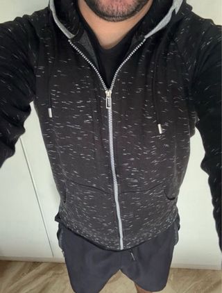 Felpa con cappuccio e zip