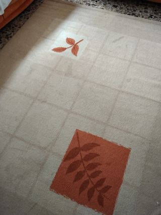 Alfombra Beige y Naranja 2x2.50