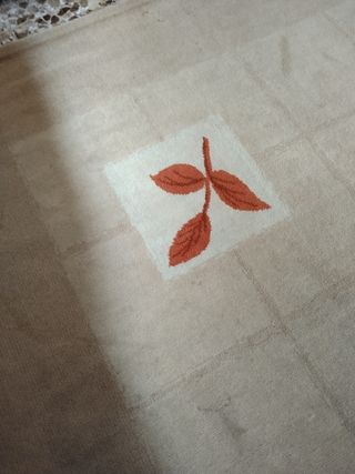 Alfombra Beige y Naranja 2x2.50