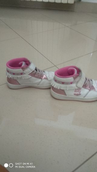 Scarpe bambina Lelli Kelly bianche rosa