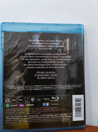 SHERLOCK TEMPORADAS 1+2+3 BLU-RAY 