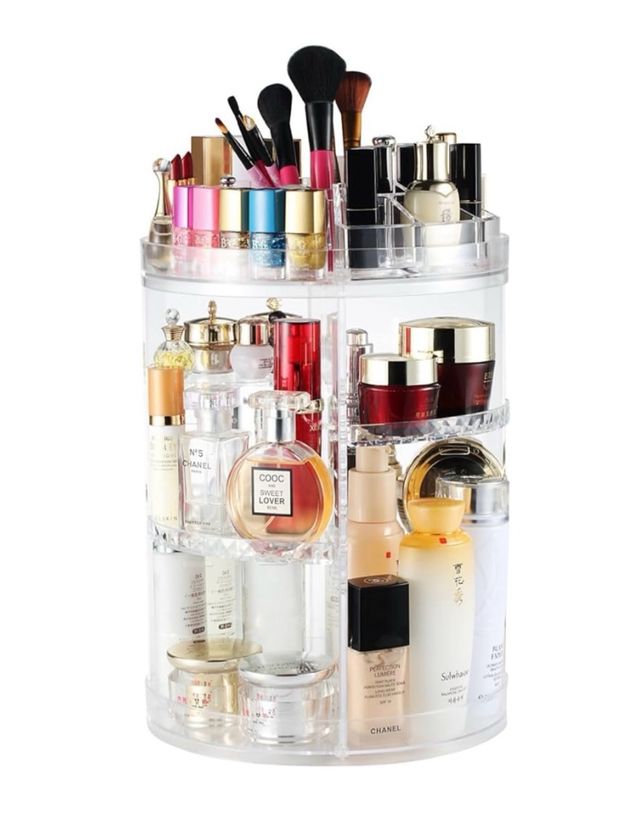 Organizzatore Trucchi Rotante Trasparente