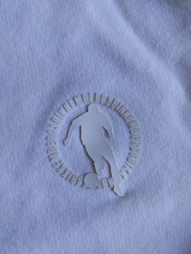 Felpa BIKKEMBERGS unisex bianca taglia S