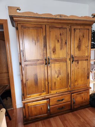 Armario madera  3 Puertas Madera Maciza