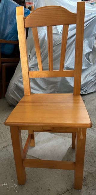 Silla de madera para escritorio