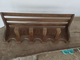 Perchero de madera rústico
