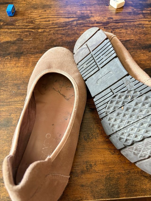 Zapatos planos beige