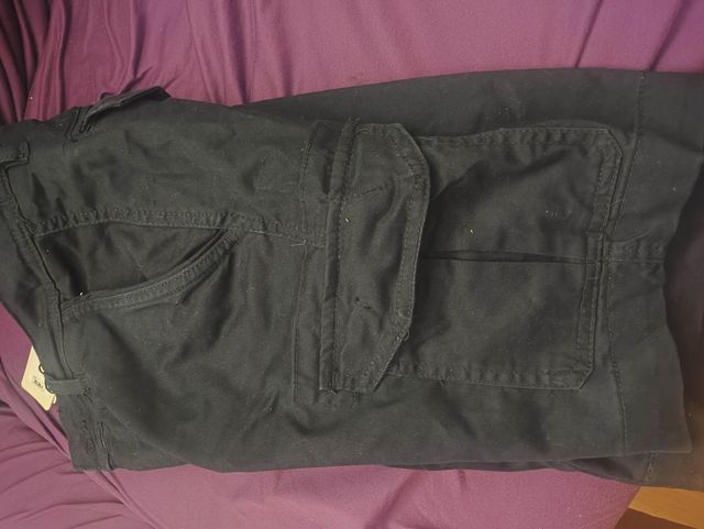Pantalón Cargo Corto Azul Marino Chico Talla M