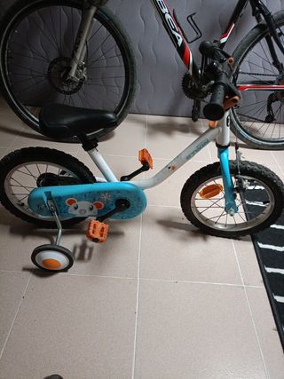 Bicicleta infantil 14 con ruedines