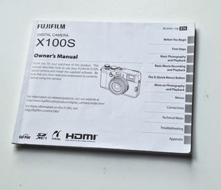 Manual Fujifilm X100S + Batería original