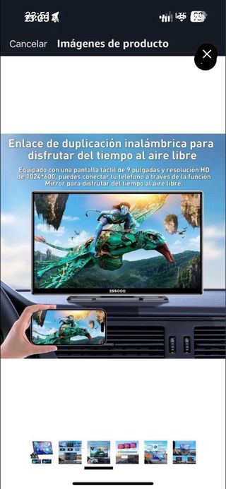 Pantalla Portátil CarPlay Android iOS