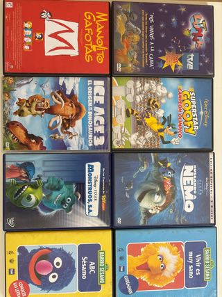 Lote 6 Películas Infantiles DVD Español