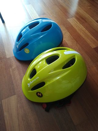 Cascos Bici Niños Kiddy (Verde y Azul)