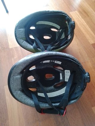 Cascos Bici Niños Kiddy (Verde y Azul)