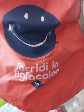 Zainetto AGFA anni '60 da collezione gonfiabile 