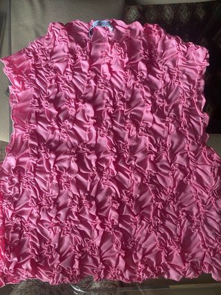 Blusa Zara rosa con textura