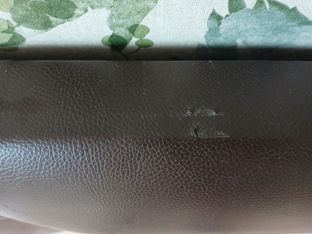 Cabecero de cama polipiel marrón