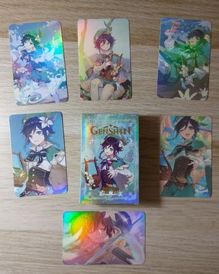 Cartas Holográficas Venti Genshin Impact