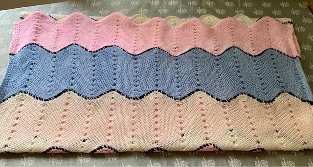 Copertina neonato a zig-zag