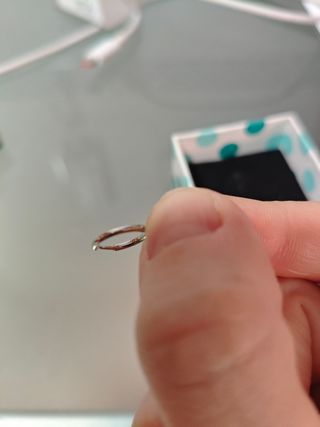 Pendientes Aro Plata 925 Triángulo Sin Estrenar