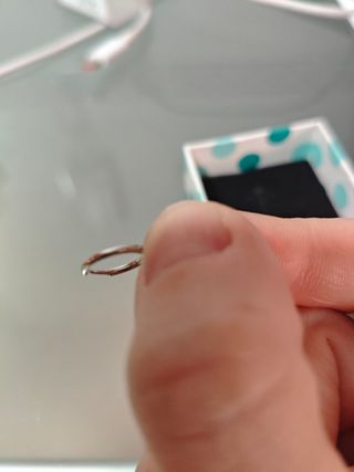 Pendientes Aro Plata 925 Triángulo Sin Estrenar