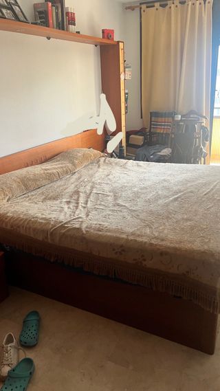 Colcha dorada/marrón para cama 135/150cm