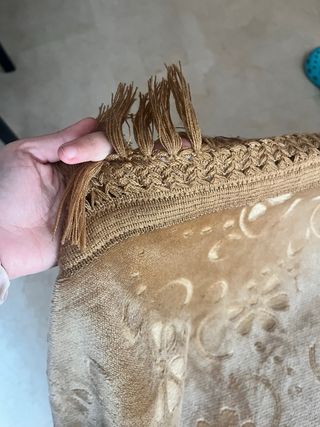 Colcha dorada/marrón para cama 135/150cm