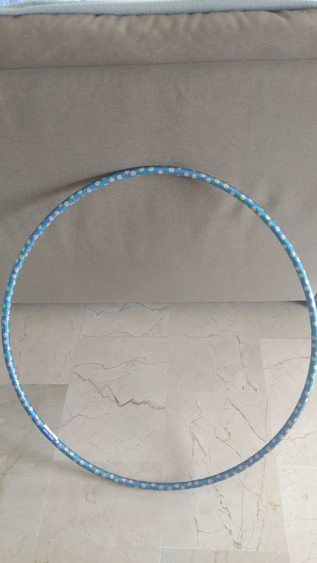 Hula Hoop Hoop Hoop Hoop Hoop blu con pois