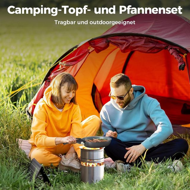 Juego de ollas asa extraíble de 17 piezas NUEVO