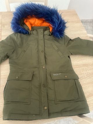 Plumas Pepe Jeans niña/o verde talla 8 años a 10