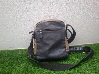 Bolso cruzado hombre marrón y negro
