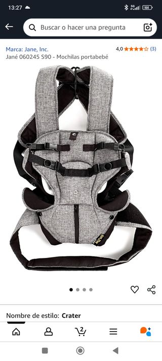 Mochila Ergonómica Bebé Jané SIN USAR