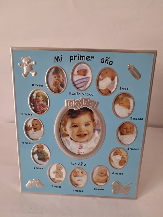 Marco de fotos Mi primer año bebé
