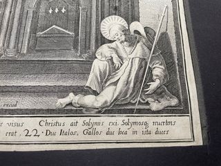 Grabado de Rafael Sadeler, Siglo XVI