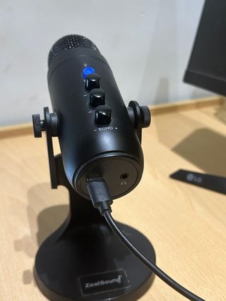 Micrófono para PC Negro